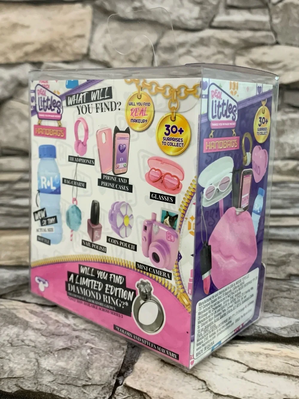 Real Littles Handbags Surprise Lips Purse Mini Doll Accessories Moose Toys New